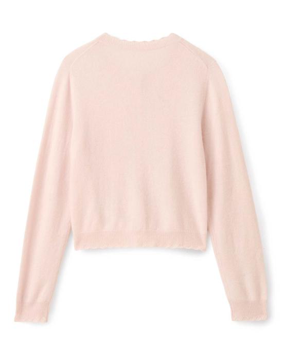  카르톨리나 가디건 루시 긴팔  스웨터 쉘 핑크 - CARTOLINA