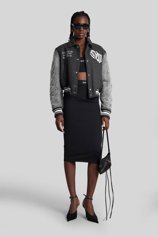  오프화이트 트레이닝 티셔츠 웨어 블랙 - OFF WHITE