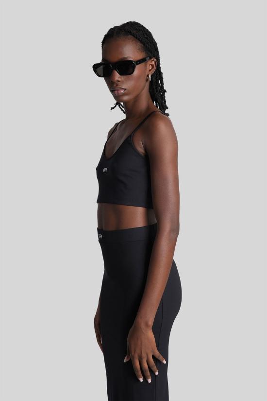  오프화이트 트레이닝 티셔츠 웨어 블랙 - OFF WHITE