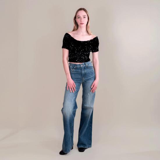  COUT DE LA LIBERTE 반팔 티셔츠 Cout De La Liberte 아나스타샤  블랙 - OTHER BRANDS