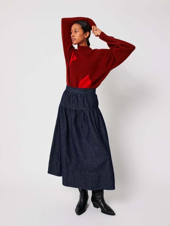  보보쇼즈 터틀넥 보보 초세스 다이아몬드 카드  점퍼 - BOBO CHOSES