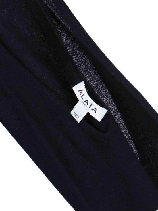  알라이아 가디건 니트 숄 블랙 - ALAIA