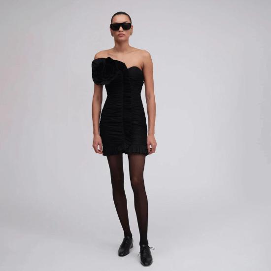  Ronny Kobo 숏 원피스 로니 코보 다니엘 드레스 블랙 - RONNY KOBO
