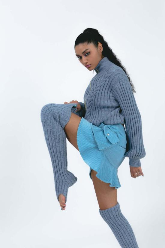  아바카시 팬티 Abacaxi 베이비 알파카 끈 레그워머 - ABACAXI