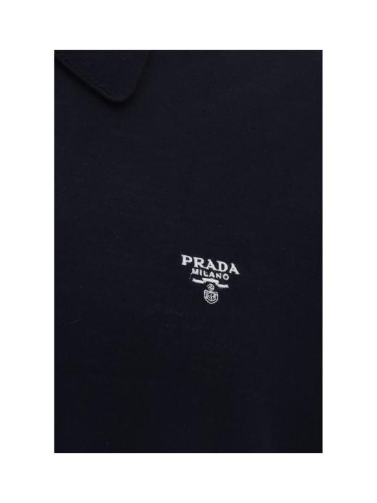  프라다 반팔 티셔츠 폴로 셔츠 블루 - PRADA