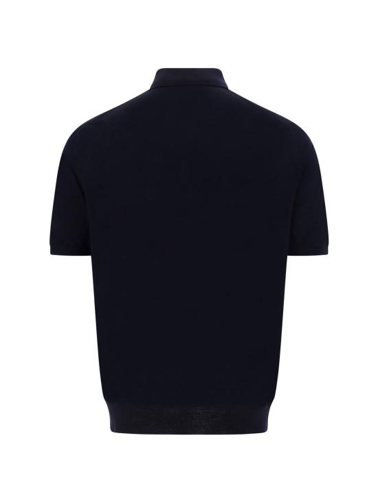  프라다 반팔 티셔츠 폴로 셔츠 블루 - PRADA