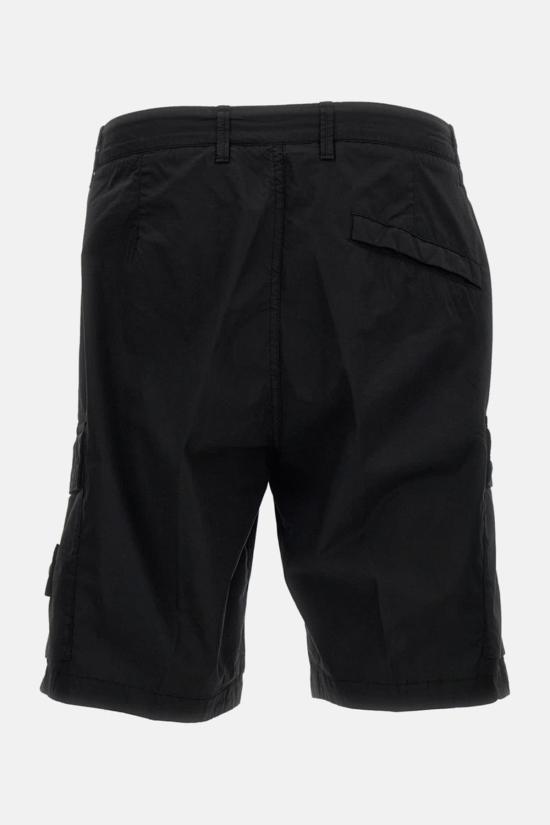  스톤 아일랜드 숏팬츠 카고 반바지 블랙 - STONE ISLAND