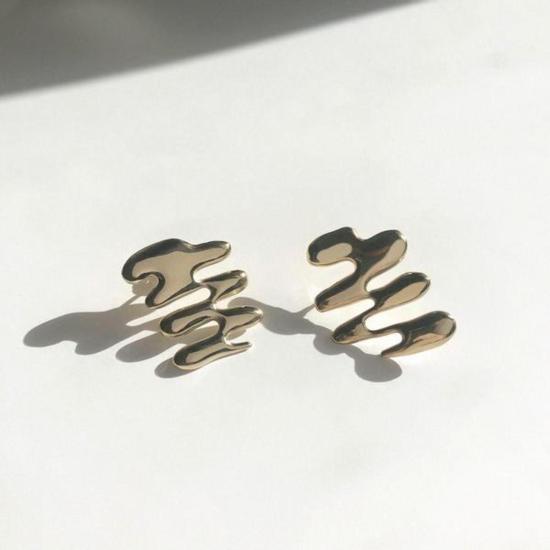  바 주얼리 이어링 스몰 베가  18캐럿 골드 - BAR JEWELLERY