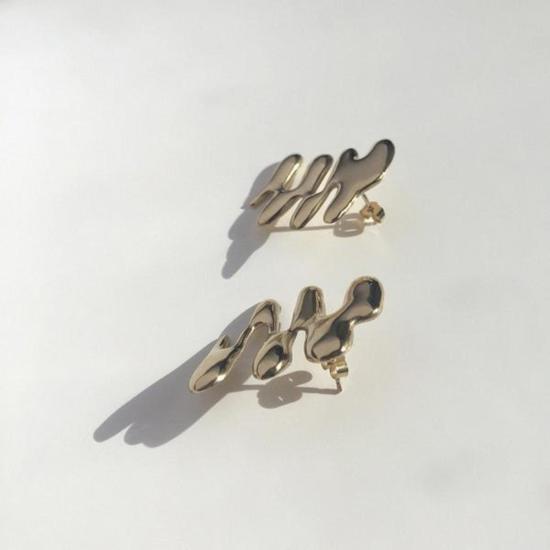  바 주얼리 이어링 스몰 베가  18캐럿 골드 - BAR JEWELLERY