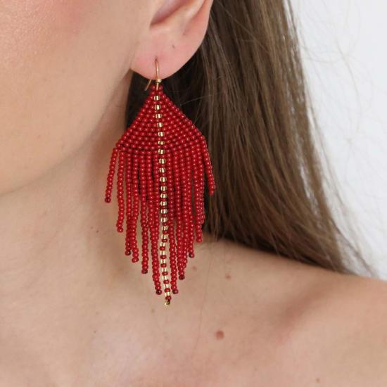  포스테리 이어링 포스터리 라야 와인 귀걸이 - FOSTERIE