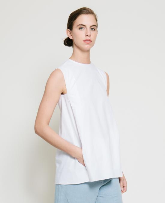  Gary Bigeni 블라우스 게리 비게니 사필 접이식 탑 그레이/화이트 스트라이프 - OTHER BRANDS