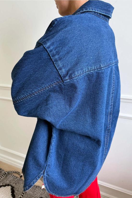  Le Bon 셔츠 르 본 오웬 셔츠 블루 스트라이프 - LE BON