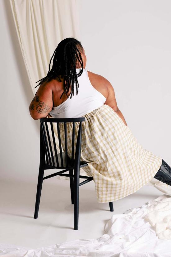  파뮤트 어패럴 롱 스커트 Pamut Apparel Usa 플로렌스 스커트 페리윙클/블롭 프린트 - PAMUT APPAREL