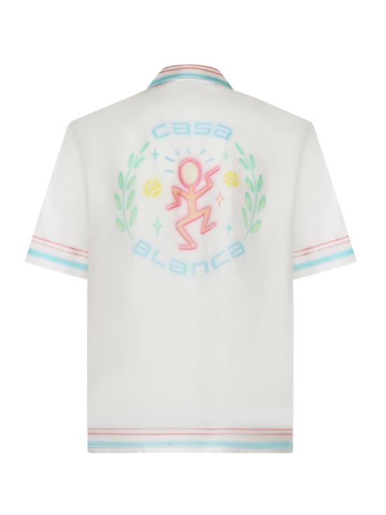 26SS 카사블랑카 반팔 셔츠 MSP26SH003 01 White - CASABLANCA