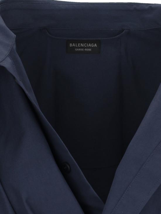  발렌시아가 숏 원피스 Balenciaga 미니 슈미시에 드레스 블루 - BALENCIAGA