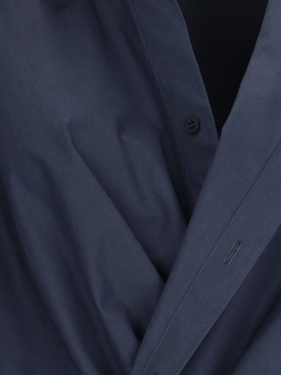  발렌시아가 숏 원피스 Balenciaga 미니 슈미시에 드레스 블루 - BALENCIAGA