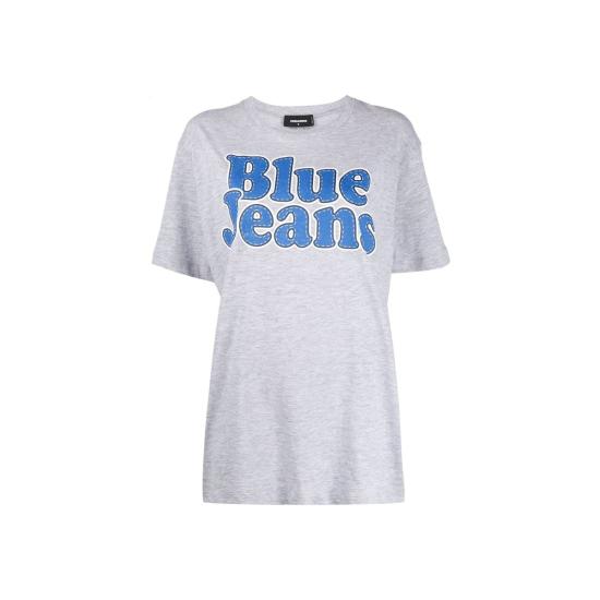  디스퀘어드2 반팔 티셔츠 Dsquared2 코튼 티셔츠 그레이