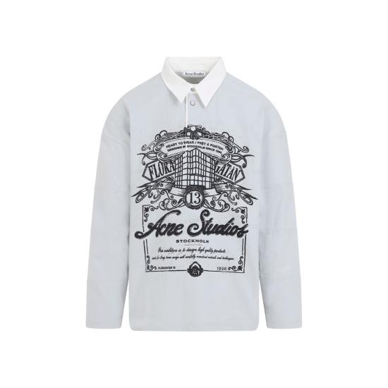  아크네 스튜디오 긴팔 셔츠 티셔츠 그레이 - ACNE STUDIOS