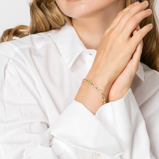  Janis Savitt 바디 주얼리 재니스 새빗 골드 링크 체인 크리스탈 팔찌 골드 - OTHER BRANDS