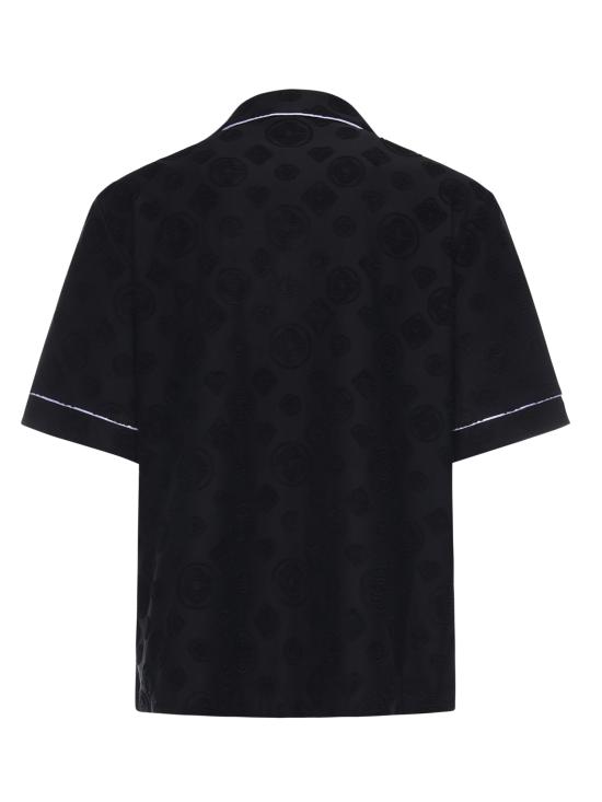 26SS 카사블랑카 반팔 셔츠 MSP26SH085 02 Black - CASABLANCA