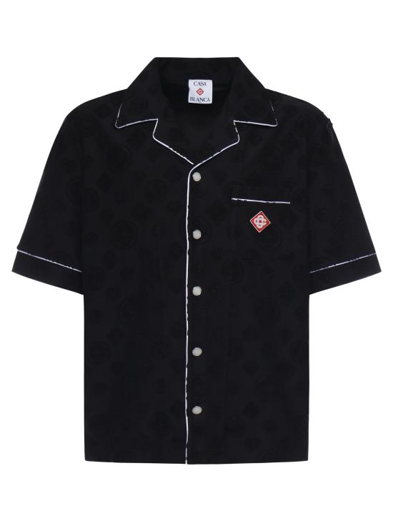 26SS 카사블랑카 반팔 셔츠 MSP26SH085 02 Black