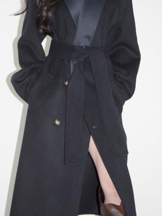  ANTONIO SHIN 트렌치 코트 안토니오 신 턱시도 핸드메이드 코트 네이비 - OTHER BRANDS