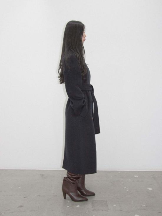  ANTONIO SHIN 트렌치 코트 안토니오 신 턱시도 핸드메이드 코트 네이비 - OTHER BRANDS