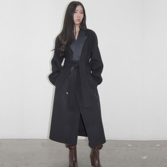  ANTONIO SHIN 트렌치 코트 안토니오 신 턱시도 핸드메이드 코트 네이비 - OTHER BRANDS