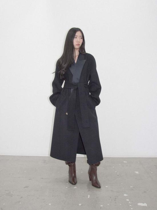  ANTONIO SHIN 트렌치 코트 안토니오 신 턱시도 핸드메이드 코트 네이비 - OTHER BRANDS