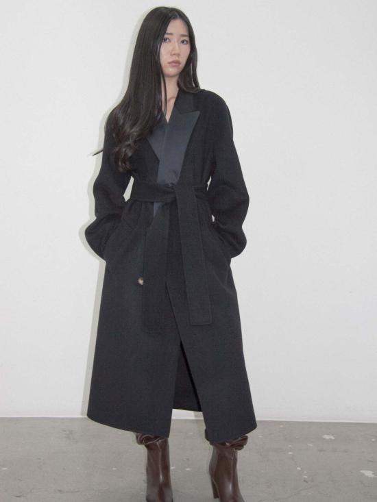  ANTONIO SHIN 트렌치 코트 안토니오 신 턱시도 핸드메이드 코트 네이비 - OTHER BRANDS