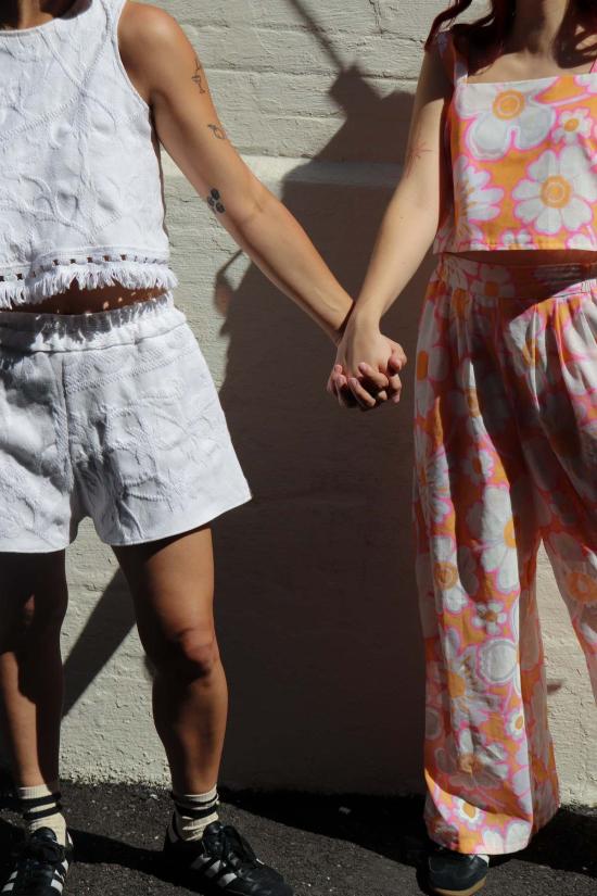  b more 숏팬츠 B More 루즈핏 업사이클링 쇼츠 오프화이트 - OTHER BRANDS