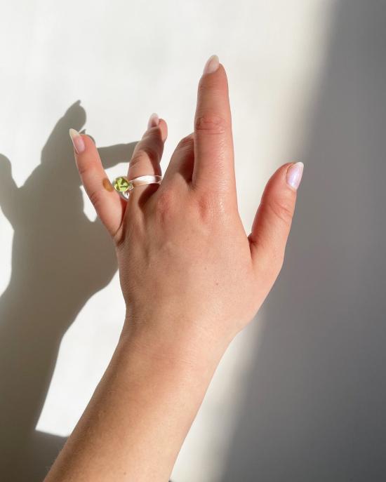  제인 다렌스부르그 반지 제인 다렌스버그 도트 링 라임 - JANE DARENSBOURG