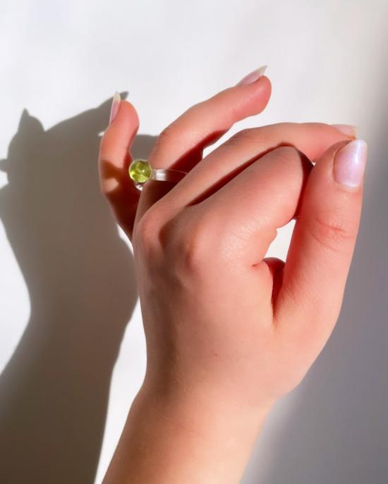  제인 다렌스부르그 반지 제인 다렌스버그 도트 링 라임 - JANE DARENSBOURG