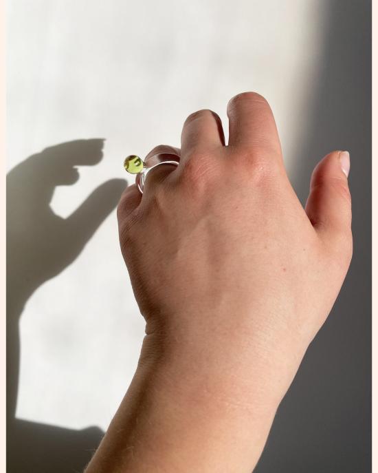  제인 다렌스부르그 반지 제인 다렌스버그 도트 링 라임 - JANE DARENSBOURG