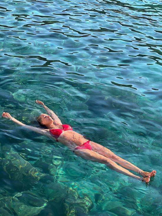  Mischa Lampert 비키니 수영복 미샤 램퍼트 블랙 비키니 탑/하의 블랙/레드 - OTHER BRANDS