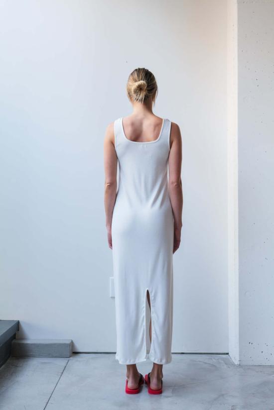  앳 던 롱 원피스 새벽에. 스퀘어넥 롱드레스 - AT DAWN.