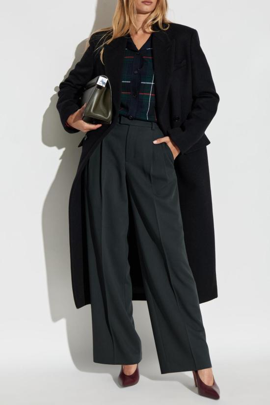  알렉산더 맥퀸 코트 더블 브레스트 울  블랙 - ALEXANDER MCQUEEN