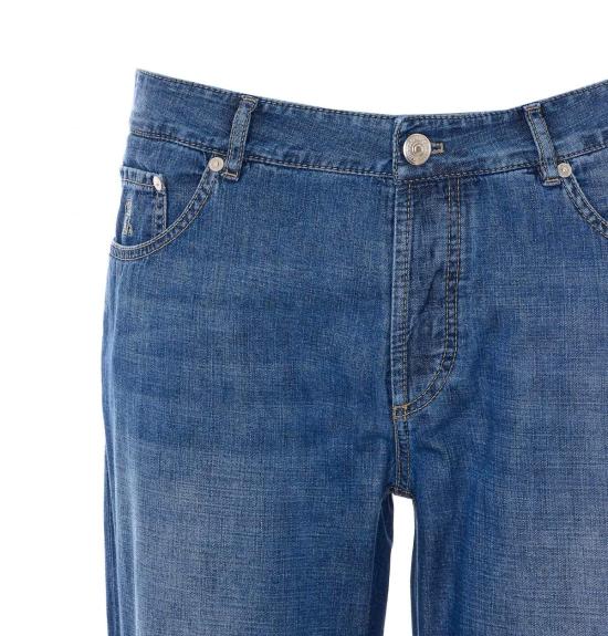  브루넬로 쿠치넬리 데님 팬츠 Brunello Cucinelli 데님 진 블루 - BRUNELLO CUCINELLI