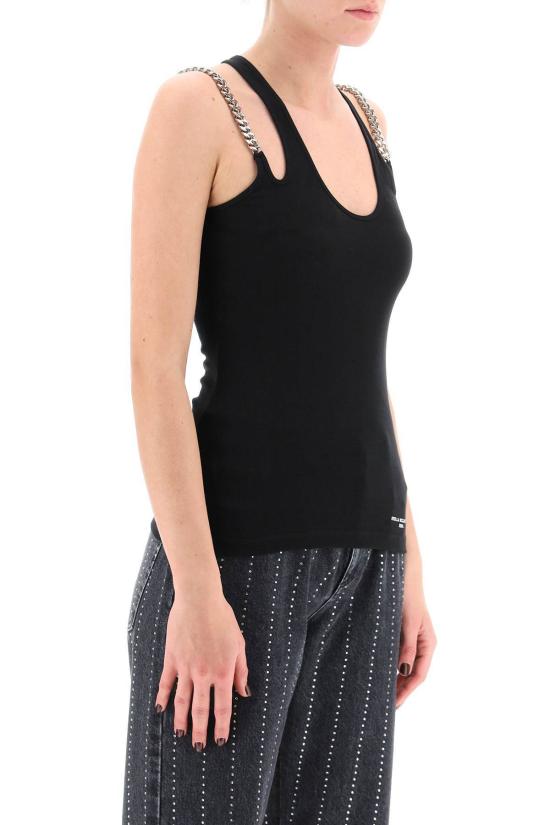  스텔라 맥카트니 블라우스 스텔라 매카트니 팔라벨라 탑 블랙 - STELLA MCCARTNEY