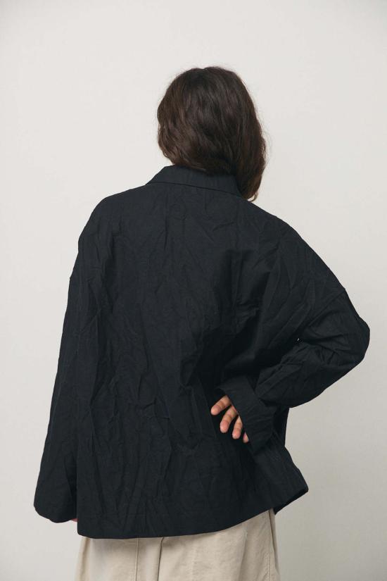  앨범 디 파밀리아 자켓 앨범 Di Famiglia Crash Overshirt Midnight - ALBUM DI FAMIGLIA