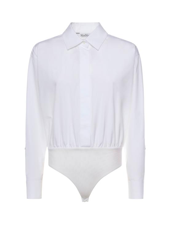 26SS 막스마라 바디수트 티셔츠 2611111011600 001 Optical white