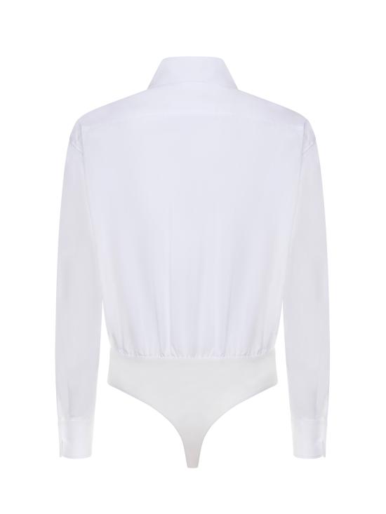 26SS 막스마라 바디수트 티셔츠 2611111011600 001 Optical white - MAX MARA