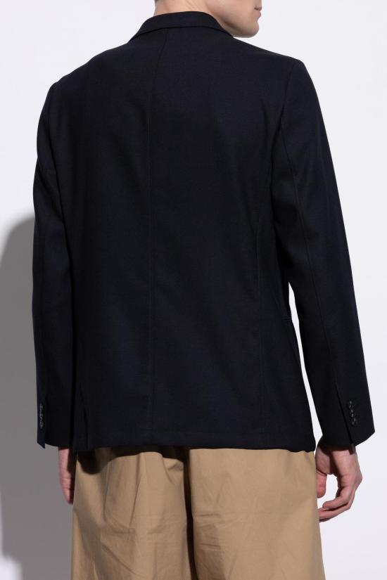  엠포리오 아르마니 수트 자켓 오픈 라펠 블레이저 (블루/네이비) - EMPORIO ARMANI