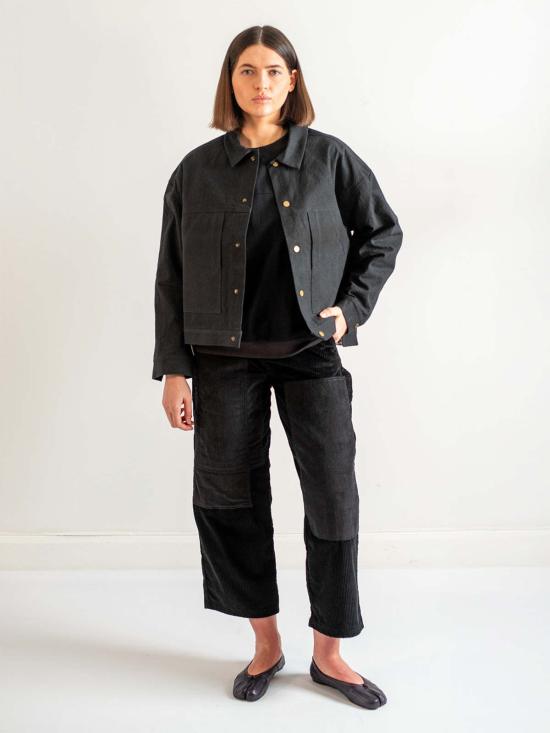  에블린 자켓 A B E L I N E 바시티 재킷 - A B E L I N E