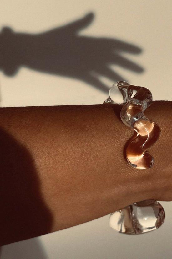  줄리 테브노 팔찌 Julie ThÉvenot Eterna 커프 크리스탈 글래스