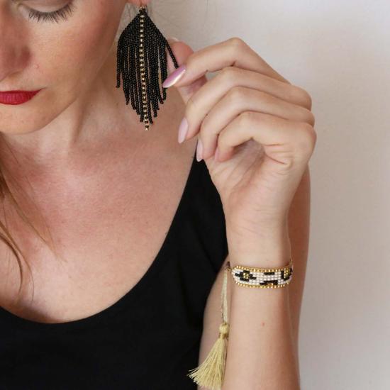  포스테리 팔찌 포스터리 레오파드 진주 - FOSTERIE