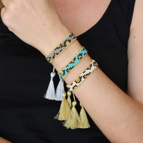  포스테리 팔찌 포스터리 레오파드 진주 - FOSTERIE