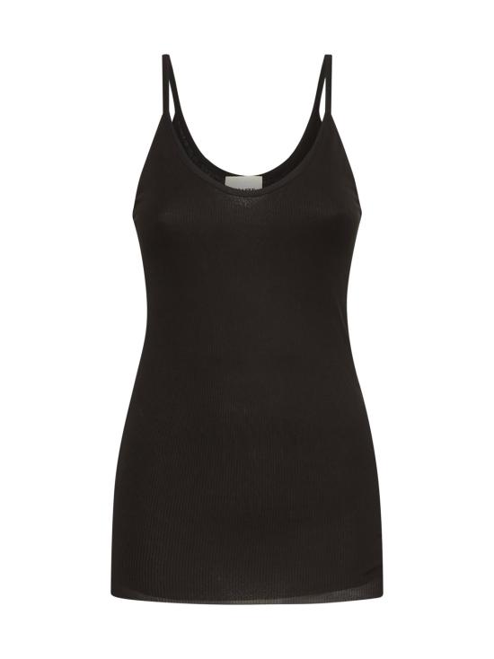  케이트 탑 Khaite Selee 골지 소매  다크 브라운