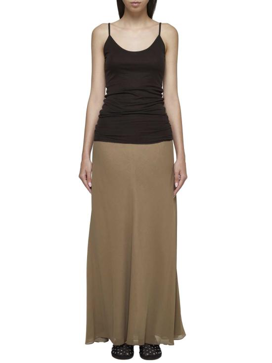  케이트 탑 Khaite Selee 골지 소매  다크 브라운 - KHAITE