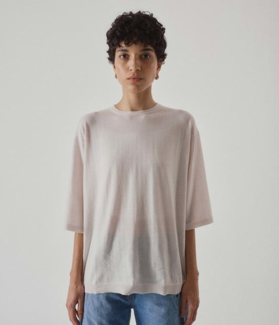  사야카 다비스 뉴욕 반팔 티셔츠 사야카 데이비스 뉴욕 캐시미어 티 솔트 - SAYAKA DAVIS NEW YORK